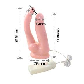 Double penetration vibrator